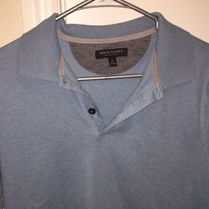 Luxury Touch light blue Banana Republic polo shirt